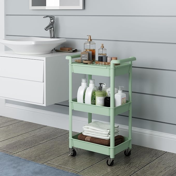 Steehoom 3-Tier Utility Rolling Cart - Image 7