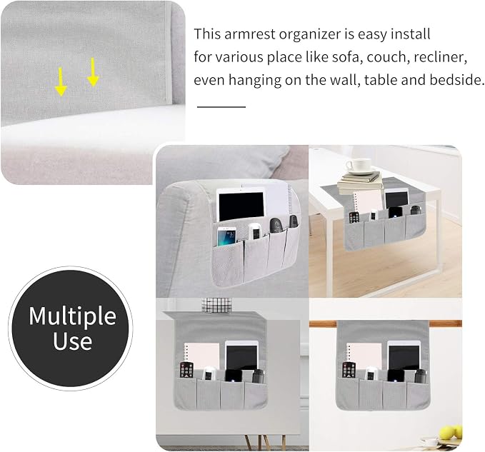 Sofa Armrest Organizer, Remote Control Holder - Image 5