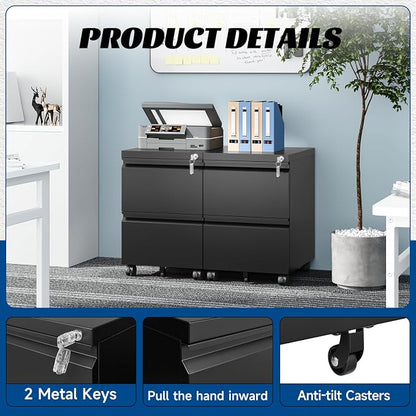 2 Drawers Vertical File Cabinet - Image 6