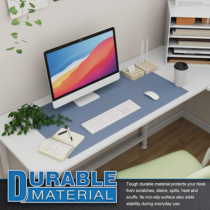 K KNODEL Large Office Leather Desk Mat, Mouse and Keyboard Pad, Computer and - Image 5