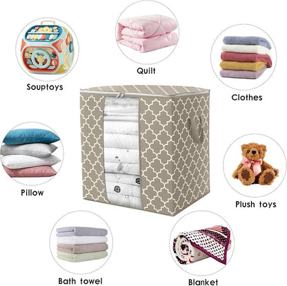 WISELIFE Storage Bags 2 Pack/100L Large Blanket Clothes Organization and - Image 7