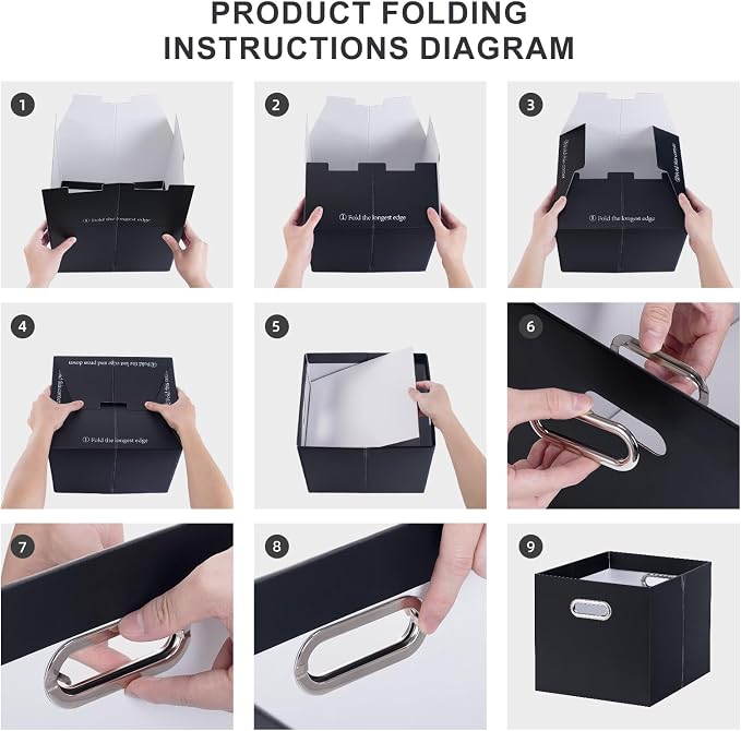 Portable Collapsible Cardboard File Box - Image 4