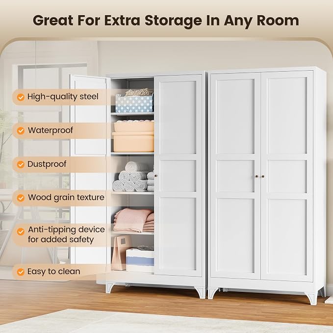 Yizosh Metal Storage Cabinet - Image 8