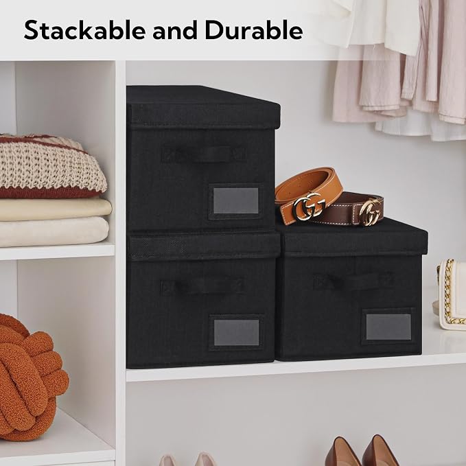 GRANNY SAYS Storage Bins with Lids, Linen Storage Bins - Image 2