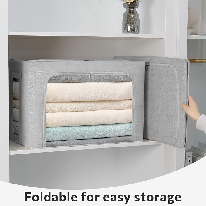 FHSQX 2 Pack Clear Window Storage Bins - Image 4