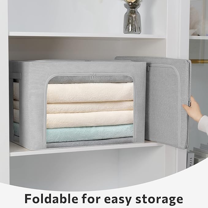 FHSQX 2 Pack Clear Window Storage Bins - Image 3