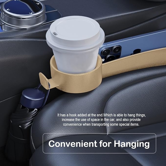 Car Seat Gap Plug with Storage Slot, Auto Gap Filler Organizer with Cup Holder - Image 5