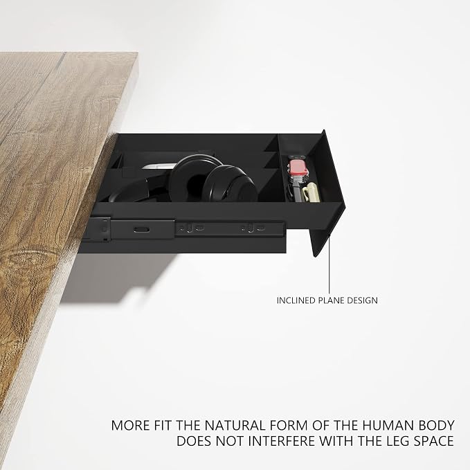 Under Desk Mounted Sliding Pull-out Drawer - Image 4
