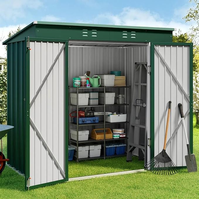Gizoon 6' x 4' Outdoor Storage Shed by Gizoon