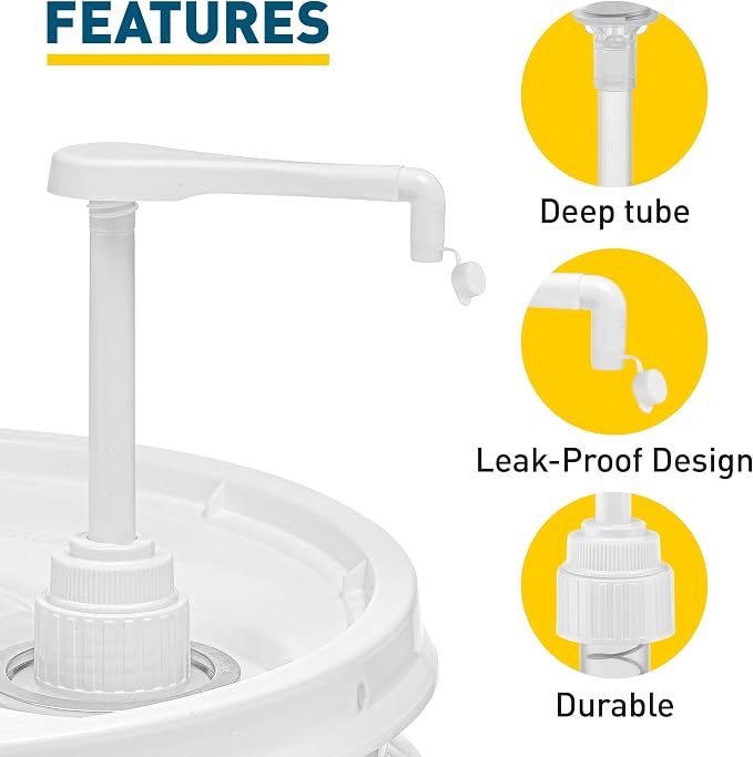 Heavy-Duty 5-Gallon Bucket Pump Dispenser - Image 4