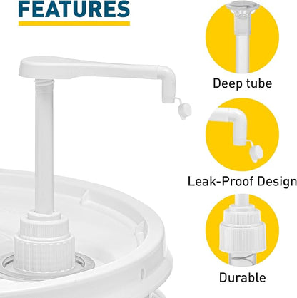 Heavy-Duty 5-Gallon Bucket Pump Dispenser - Image 4