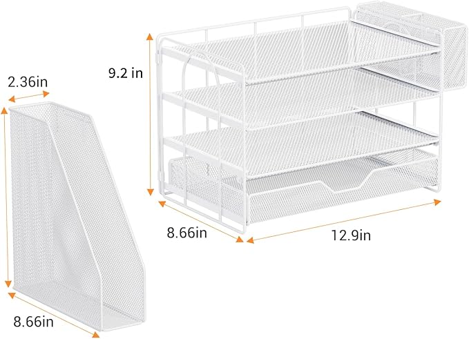 OPNICE Desk Organizer, 4-Tier Desktop File Organizer - Image 4