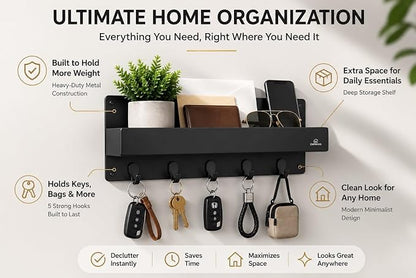 Modern Large Wall Mounted Key Holder - Image 6