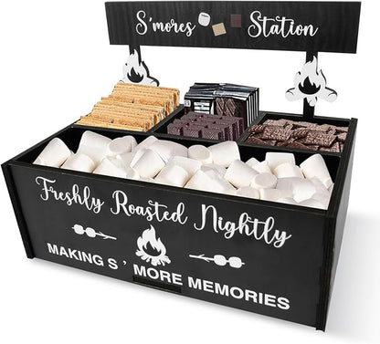S'mores Bar Station Wooden S'mores Caddy Holder by Kuabiz