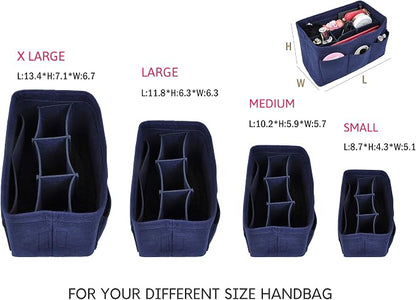 Vercord Felt Purse Organizer Handbag Insert Liner Shaper Bag in Bags - Image 4