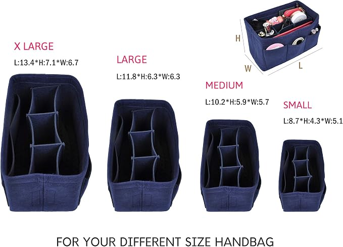Vercord Felt Purse Organizer Handbag Insert Liner Shaper Bag in Bags - Image 4