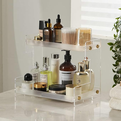 Bathroom Organizer Countertop, 2 Tier Bathroom Counter Organizer Kitchen Spice - Image 5