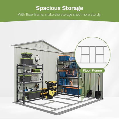 Patiowell 8x6 FT Storage Shed - Image 3