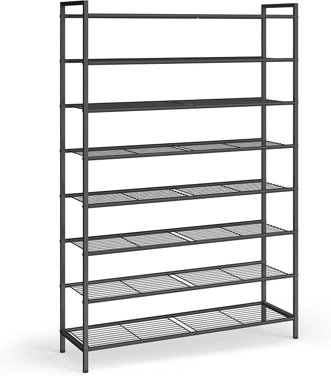 SONGMICS Metal Shoe Rack, Free Standing Shoe Organizer by Unknown
