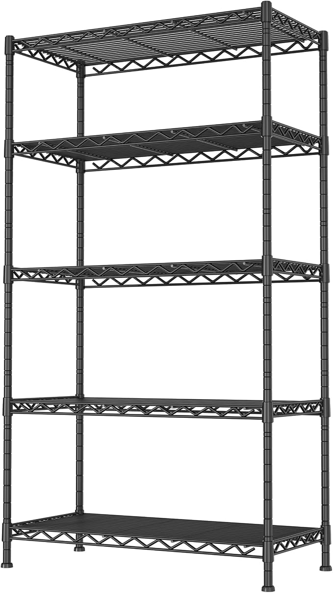 GIOTORENT 5-Wire Garage Shelving Storage Shelves, Kitchen Storage Adjustable by GIOTORENT
