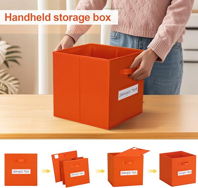 11x11 storage cube bins Foldable Fabric storage cubes - Image 4