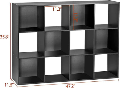 ZenStyle 12 Cube Storage Shelf Organizer Bookshelf - Image 3
