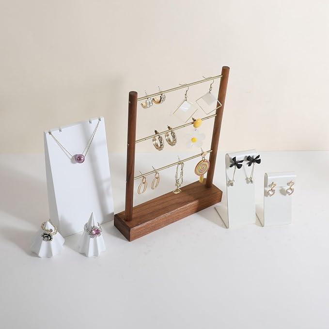 GemeShou Walnut earrings display stand - Image 5