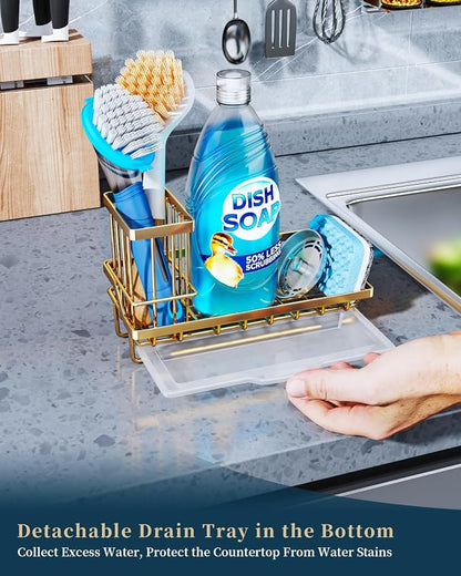 Consumest Sink Caddy, Kitchen Sponge Holder - Image 3