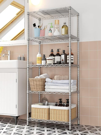 SINGAYE 5 Tier Storage Garage Shelving Units Heavy Duty Wire Shelves Pantry - Image 5