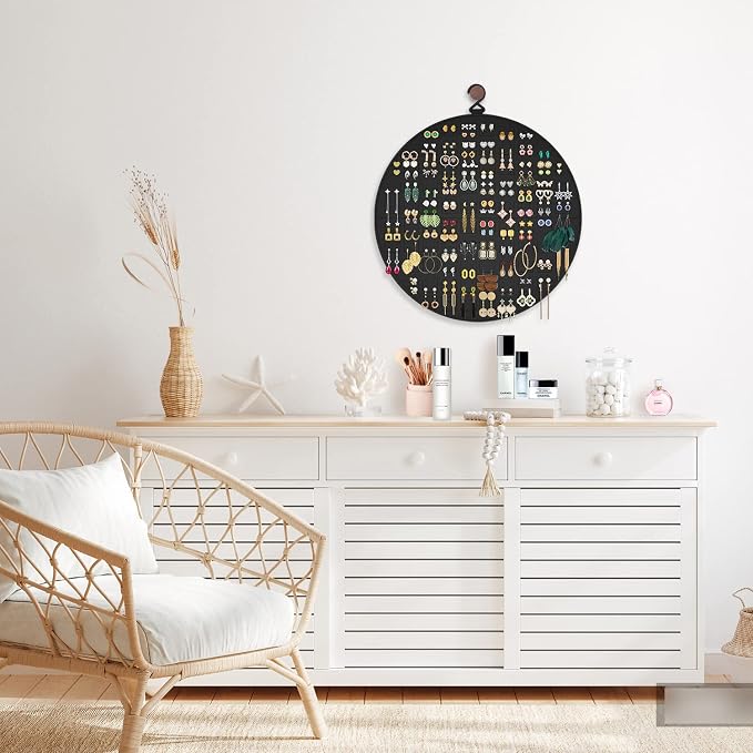 Earring Organizer, Hanging Earring Holder Holds Up to 128 Pairs, Stud Earring - Image 5
