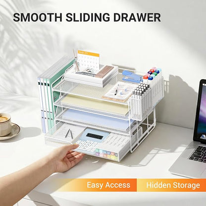 OPNICE Desk Organizer, 4-Tier Desktop File Organizer - Image 5