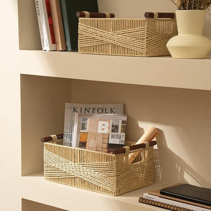 LA JOLIE MUSE Wicker Storage Baskets - Image 3