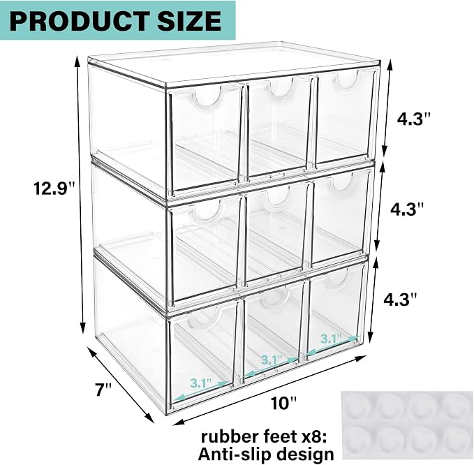 Prsildan Craft Art Supply Organizer Stackable Storage Drawer - Image 3
