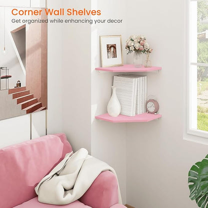 Corner Floating Shelves, Corner Wall Shelf - Image 2