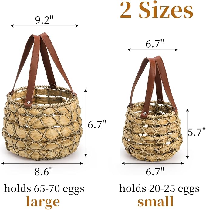 Goaste 2 Sizes Egg Collecting Baskets - Image 2