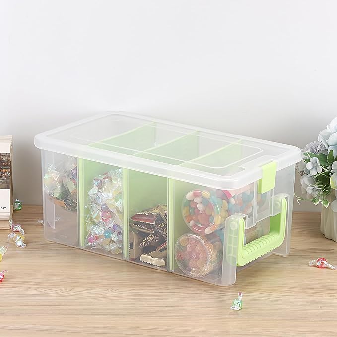 BTSKY Clear Plastic Dividing Storage Box - Image 6