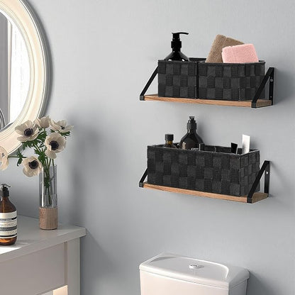 Posprica Small Baskets for Organizing Woven Storage for Shelves, Decorative - Image 6