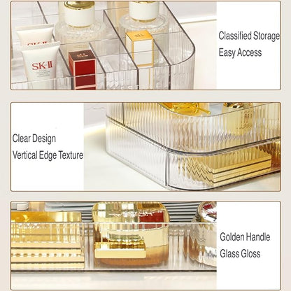 Clear Makeup Organizer for Vanity, Large Desk Organizer - Image 5