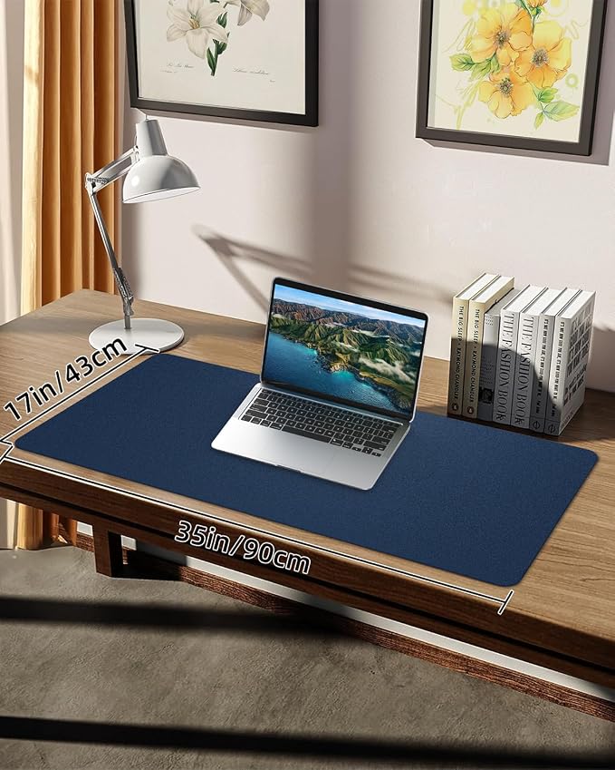 Non-Slip Desk mat, PULeather Desk Pad Protector, Office Desk Mat, Large Mouse - Image 7