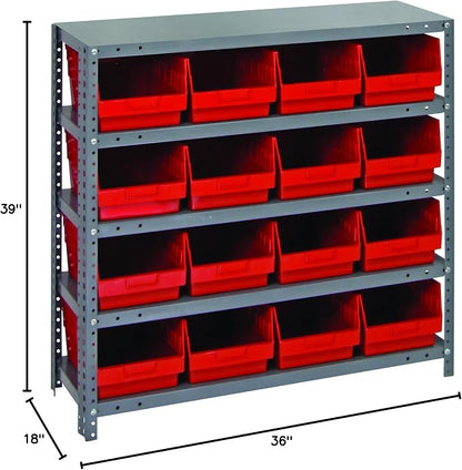 Quantum Storage Systems 1839-208RD Store More Steel Shelving Unit - Image 2