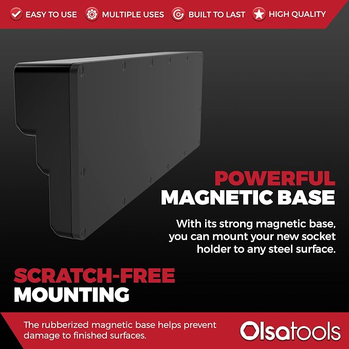 Magnetic Socket Holder in 3 Rows by Olsa Tools - Image 5