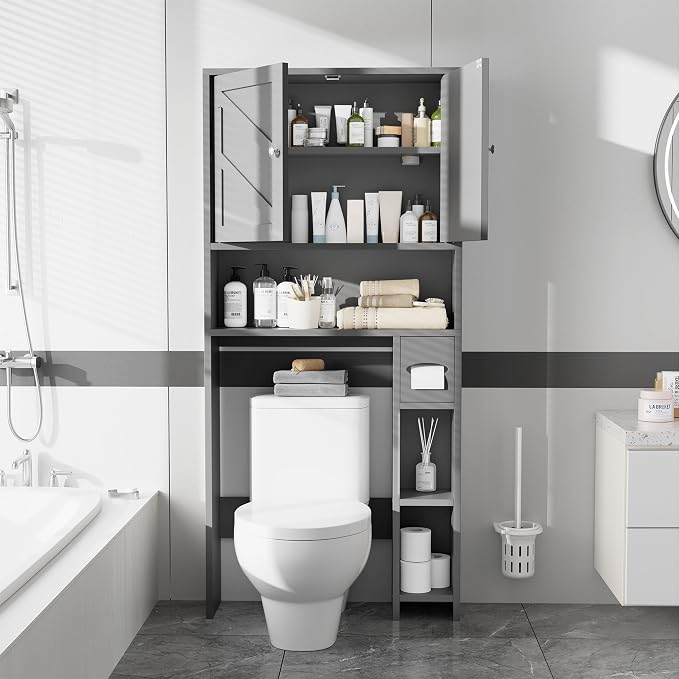 Farmhouse Storage Cabinet Over Toilet - Image 4