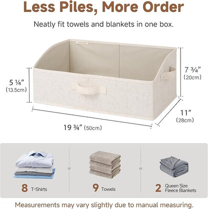 StorageWorks Trapezoid Storage Bins, Linen Closet Organizer, Closet Organizer - Image 6