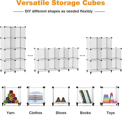 AWTATOS 8 Cube Storage Organizer, Closet Organizer Storage Shelf | DIY - Image 6
