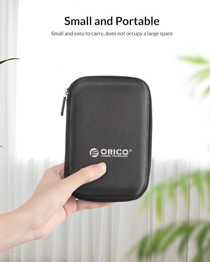 ORICO Hard Drive Case 2.5 inch External Drive Storage Carrying Bag Waterproof - Image 6