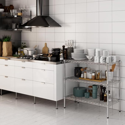 18" Deep x 36" Wide x 34" Height Wire Shelving Kit | 3-Tier | NSF Commercial - Image 6