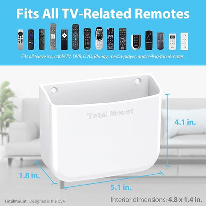 TotalMount Hole-Free Remote Holder – Eliminates Need to Drill Holes in Your Wall - Image 3