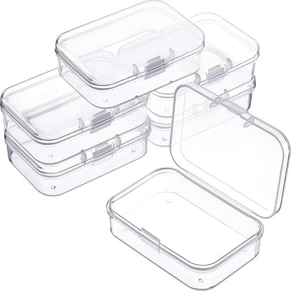 Jetec 6 Pieces Mini Plastic Clear Beads Storage Containers Box by Jetec