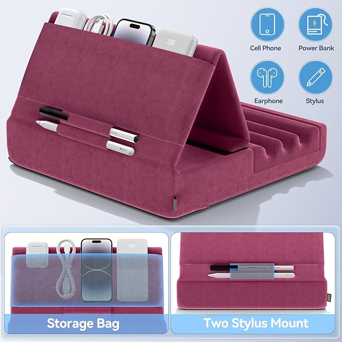 KDD Tablet Pillow Holder, Foldable iPad Stand - Image 5
