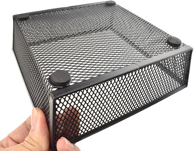 HAHIYO Stackable Mesh Tray Cup 6 x 6 x 2 inches Sturdy Container - Image 7